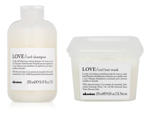Duo Love Curl Shampoo + Love Curl Hair Mask Davines