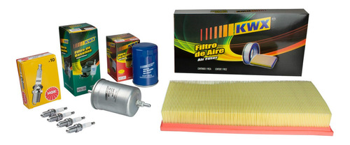 Kit Afinación Sin Aceite Jetta 2l 2002 2003 C/ Bujía Platino