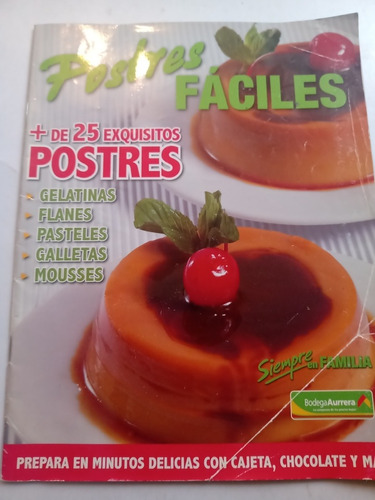 Revista Postres Fáciles Recetas Recetario Flanes Pasteles