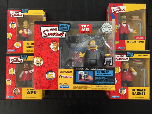 Figura Homero Borboton Los Simpsons Playmates Be Sharp (Usado)