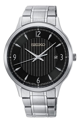 Seiko Sgeh81p1 - Reloj Clásico De Pulsera De Acero Con Esf.