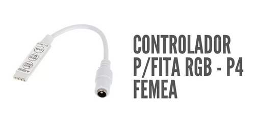 Imagem 2 de 4 de Mini Controlador De Led Rgb 4 Vias 3 Teclas Slim 5050 3528