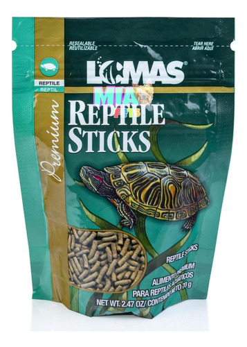 Imagen 1 de 6 de Alimento Tortugas Reptiles En Palitos Reptile Sticks 70g