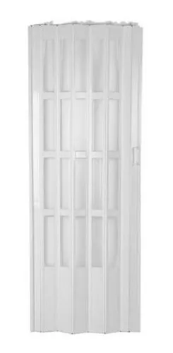 Puerta plegable PVC blanco Lugano 90 x 200 cm