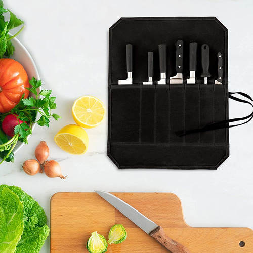 Bolsa / Estuche Para Cuchillos De Chef, 7 Bolsillos