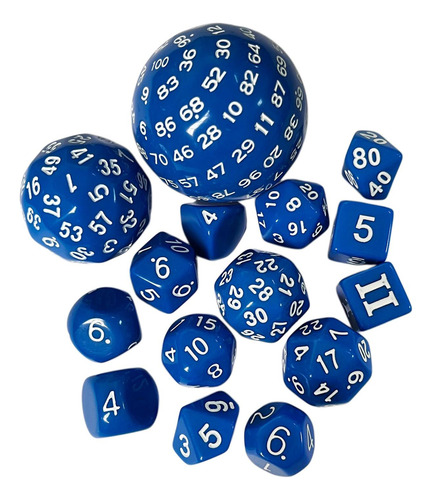 2 X 15 Dados Poliédricos Acrílicos Para Fiestas, Juegos