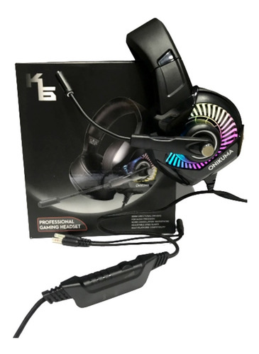 Diadema Headset Gamer Rgb Ps4 Consolas Mobile Pc Onikuma K6
