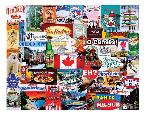 White Mountain Puzzles I Love Canada-1000 Piece Jigsaw