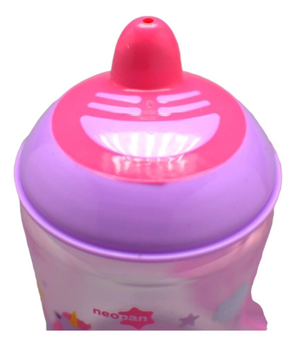 Copo De Transição Para Bebê Antivazamento Rosa E Azul 250ml Unicórnio