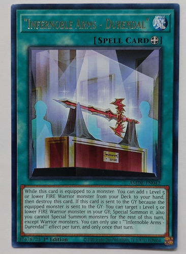 Infernoble Arms Durendal  Amde-en042 Rare Yugioh 