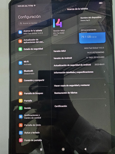 Xiaomi Pad 5 128 Gb Estado 9.5/10