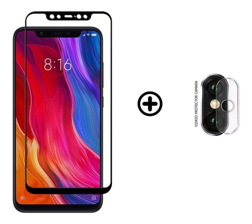 Estuche Xiaomi Mi 8 + Vidrio Templado + Protector De Camara