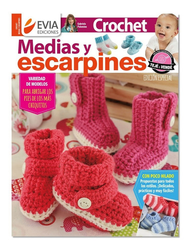 Revista Tejido Crochet Medias Y Escarpines /edición Especial