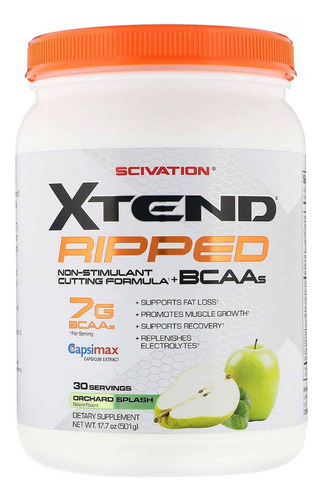 Aminoacidos Scivation Xtend Bcaa´s Ripped 30 Servicios 500g