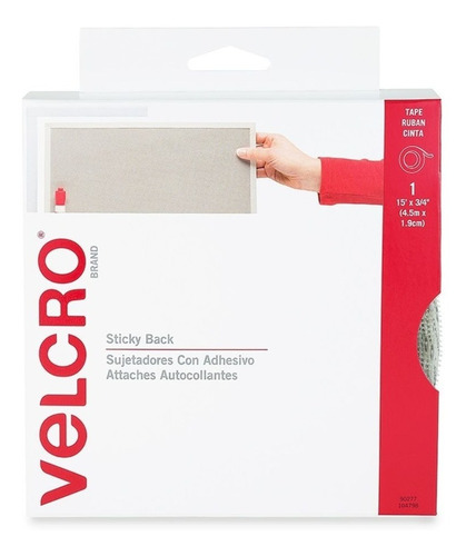 4.5m Cinta Industrial Velcro® Tira Organizadora Soporta 5kg