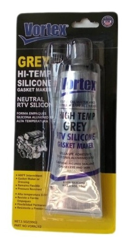 Kit Silicon Gris Alta Temperatura  99g /100% Silicon Vortex 