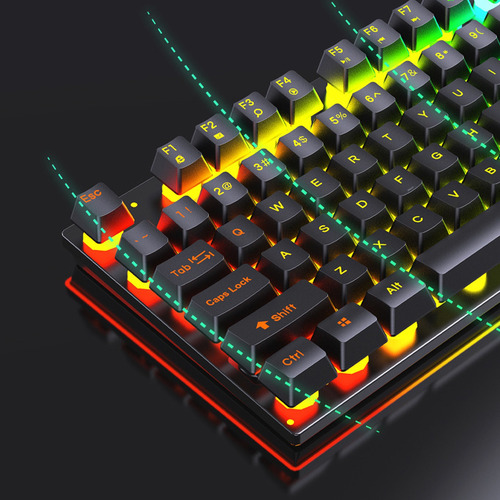 Combo De Teclado E Mouse Para Jogos De 104 Teclas Retroilumi