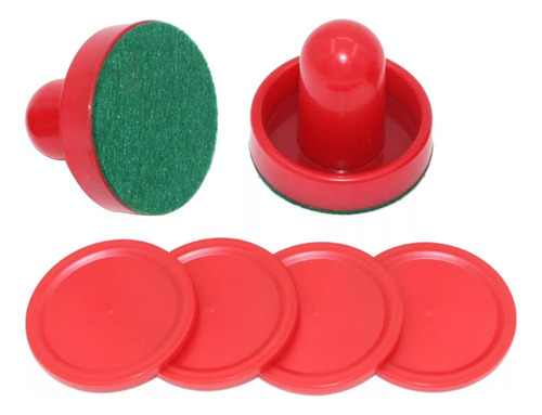 Empujador Air Hockey Metro Rojo