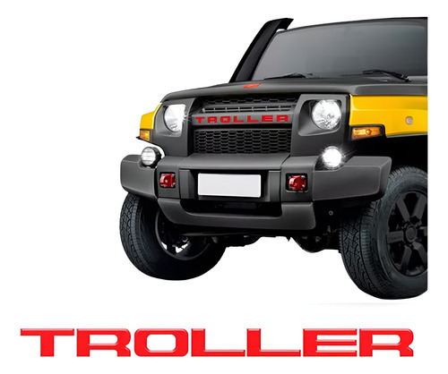 Adesivo Troller 15 A 19 Grande Vermelho Resinado