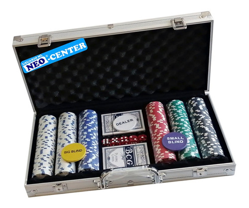 Poker Set Con 300 Fichas En Maletin Aluminio