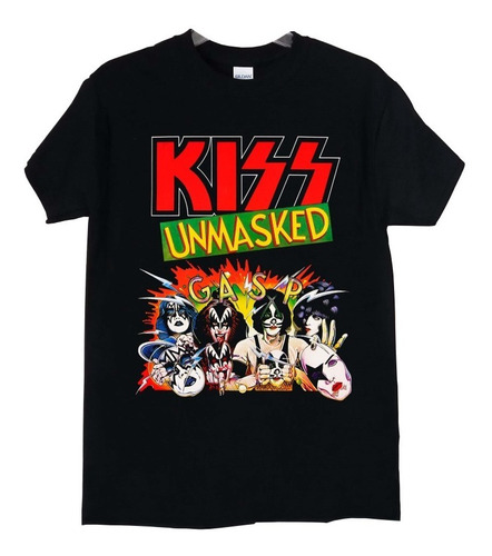 Polera Kiss Unmasked Rock Abominatron