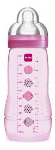 Mamadeira Easy Active Bico 4m+ Rosa 330ml MAM