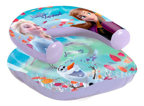 Sillon Inflable Frozen Disney Color Turquesa