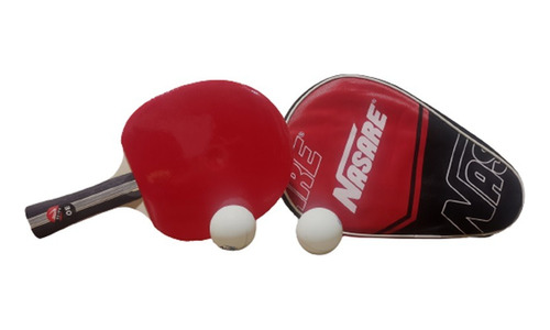 Raqueta De Ping Pong Tenis De Mesa Con Estuche Y 2 Ping Pong