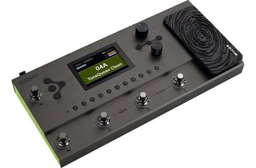 Pedalera multiefectos Mooer Ge 200 Pro para guitarra y bajo, color gris oscuro