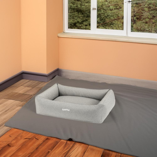 Cama Para Perro Gato Mascota Suave Comoda Resistente 65x40cm Color Negro
