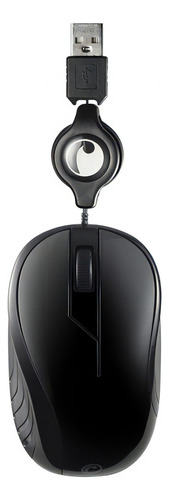 Fiddler Mouse Óptico Retráctil - Negro