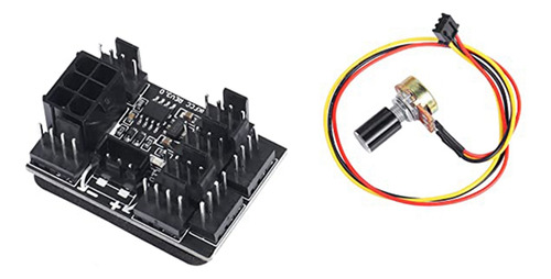 Adaptador De Ventilador De 3 Pines Y 4 Pines Pwm Pc Chasis V