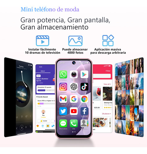 Miniteléfono Inteligente Aiek Xs19, 3g, 3,8 Pulgadas, 2 Gb De Ram, 16 Gb De Rom, Android 10.0, Reconocimiento Facial, 2000 Mah, Wifi, Bluetooth