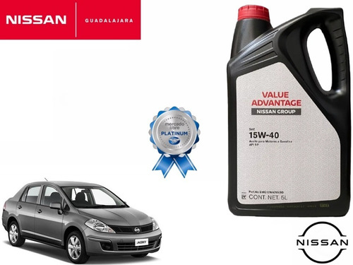 5l Aceite Nissan Mineral Value Advantage 15w40 Tiida 2011