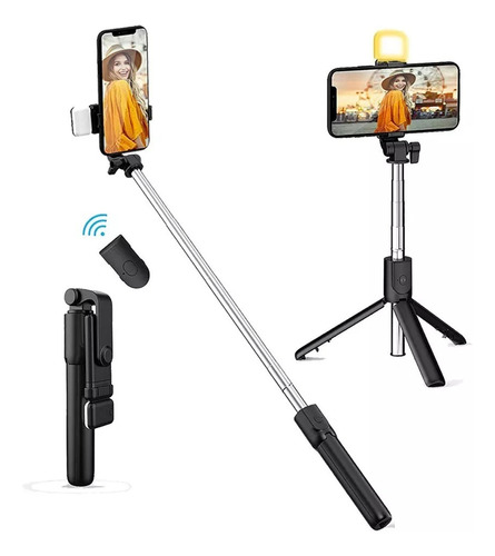 Monopod Selfie Largo 70cm Control Remoto Bluetooth Chacao