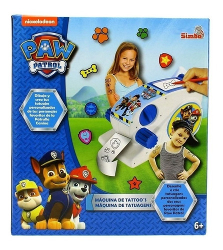 Paw Patrol Fabrica De Tattoo Tatuajes Dibuja Y Crea 