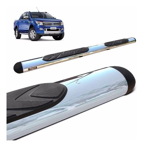 Estribos Maxi Oval Cromado Bepo Brasil Ford Ranger 2013+