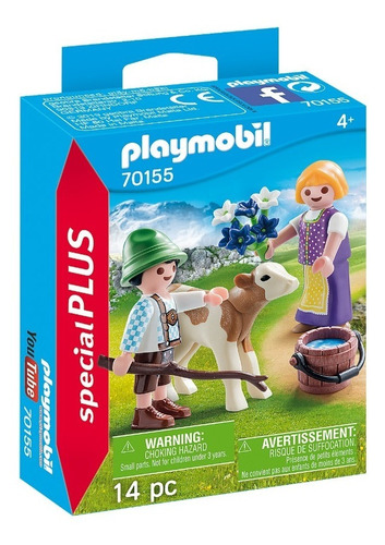 Playmobil 70155 Crianças Com Bezerro Special Plus Geobra