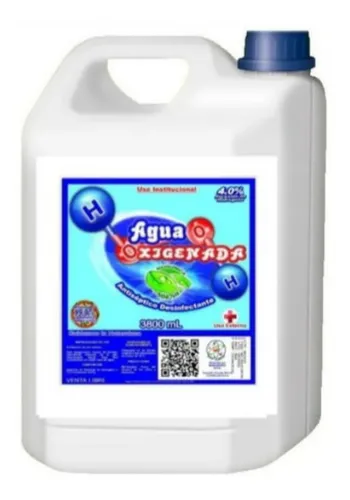 Agua Oxigenada Garrafa 20 Litros Al 10% - L A $8500