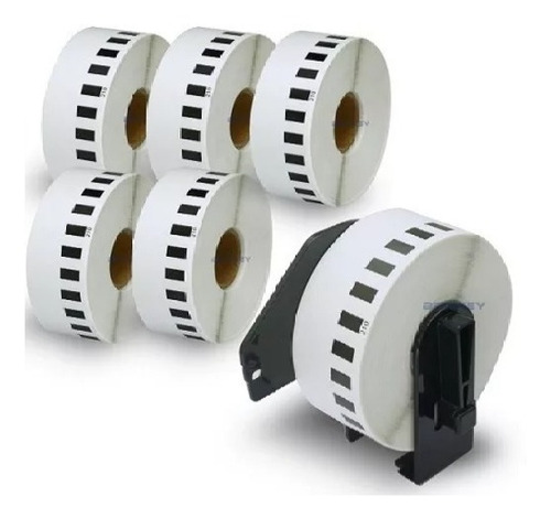 5 Rollos Continuos Tipo Brother De 29mm Equivale Al Dk2210 