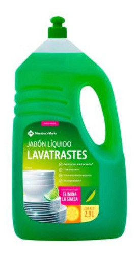 Jabon Liquido Lavatrastes Member's Mark De 2.9 Litros