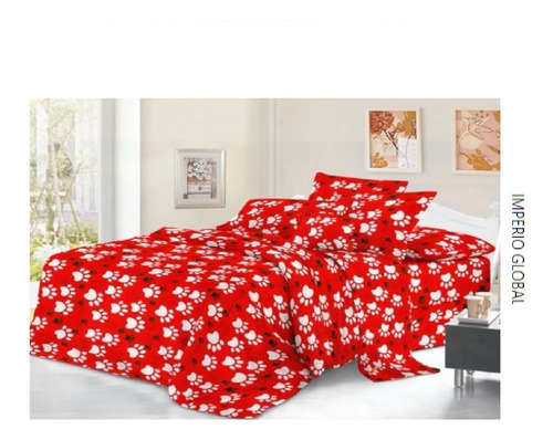 Kit X3 Cubrelecho + Sábanas + Cortinas Cama Doble