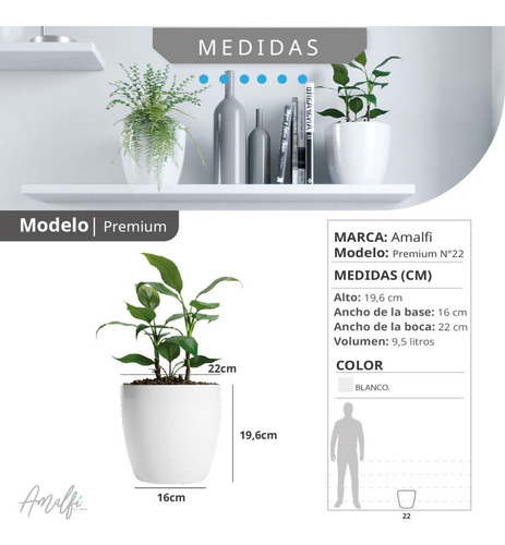 Maceta Plástica Premium N 22 Nórdica Mayorista Pack 5 Uni