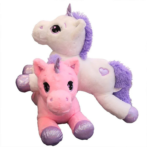 Peluche Unicornio Rosa Morado 110 Cm Jumbo Gigante Grande