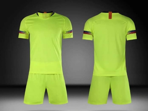 Equipo De Futbol Barcelona Fluor - Libre Para Estampar