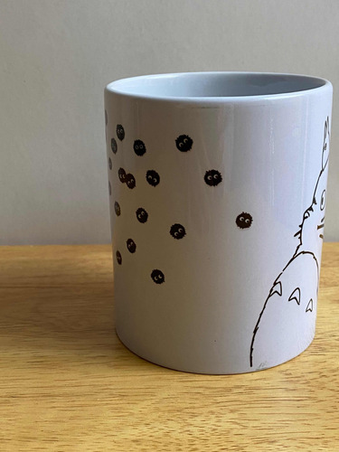 Taza Totoro Y Susuwatari Siluetas