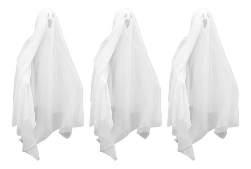 Fantasmas Colgantes Para Halloween, 3 Unidades, Que Brillan
