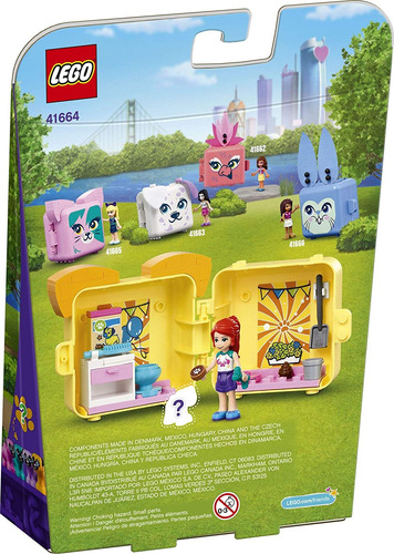 Kit De Construcción Lego Friends Mias Pug Cube 41664 Con Mia