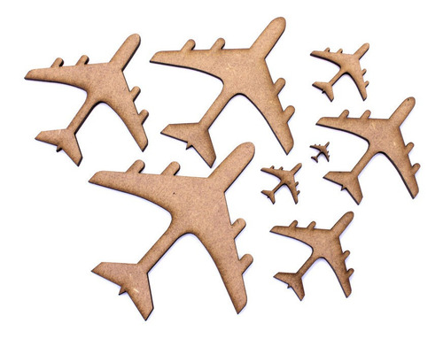 Formitas Formas Madera Mdf Aviones Avioncitos X15