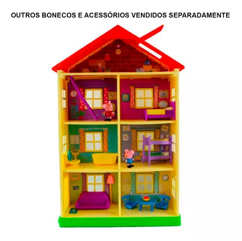 Brinquedo Peppa Pig Casa com acessórios